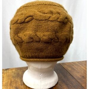 Nordstrom Beanie Hat Womens Brown Cashmere Knit Soft Warm Winter Cap Outdoor